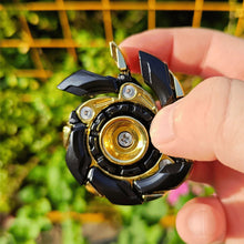 Load image into Gallery viewer, EDC Open Armor Metal Spinning Top – Magnetic Fidget Slider Toy for Adults | Stress Relief Spinner with Mecha Design & Smooth Rotation