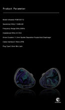 Load image into Gallery viewer, INAWAKEN DAWN Ms Purple-Gold Diaphragm Dynamic Driver IEM Headphones with OFC Shielded Cable for Audiophiles Musicians