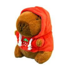 Load image into Gallery viewer, Cute Capybara Plush Toy Hoodie – Small Winged Stuffed Doll for Kids