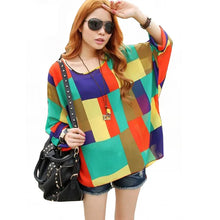 Load image into Gallery viewer, 4XL Plus Size Women Clothing 2018 Summer Blouses New Arrival Beach Cover-ups European Style Women's Casual Chiffon Tops Shirts