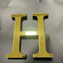 Load image into Gallery viewer, Gold Mirror 3D Letter Wall Stickers – Acrylic Peel & Stick Decor