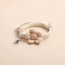 Load image into Gallery viewer, Adjustable Flower Cat Collar with Bell – Cute Breakaway Pet Collar for Kittens & Small Dogs