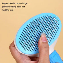 Load image into Gallery viewer, Pet Hair Remover Dog Brush Cat Comb Grooming Tools Dogs Accessories Cat Supplies Stainless Steel Beauty Massage Comb Dog Cat Brush Pet Brush for Long and Short Hair with Self-Cleaning Brush