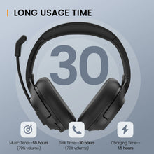 Load image into Gallery viewer, EKSA H6 Wireless Headphones Bluetooth 5.0 Headset with USB Dongle ENC Call Noise Cancelling Mic 30H Playtime For Office Computer