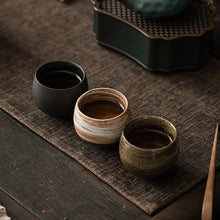 Load image into Gallery viewer, Japanese Handmade Ceramic Tea Cup | Antique Kung Fu Tea Set