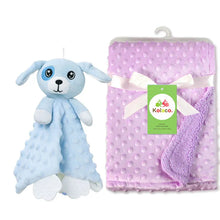 Load image into Gallery viewer, Personalized Newborn Baby Blanket with Name & Custom Stroller Gift Set