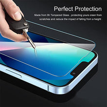 Load image into Gallery viewer, 5PCS Screen Tempered Glass For iPhone 14 13 12 11 Pro Max 12 13 Mini Screen Protective For iPhone X XR XS Max 8 7 6 Plus SE 2020 Full Glue Screen Protector Tempered Glass Scratch Resistant iPhone Glass