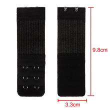 Load image into Gallery viewer, 2 Hook Bra Extender For Women's Elastic Bra Extension Strap Hook Clip Expander Adjustable Belt Buckle Intimates 1/3/4 Pcs