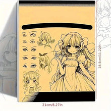Load image into Gallery viewer, Anime Character Line Art Drawing Book - 48 Pages for Tracing & Painting Practice