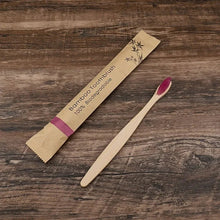 Load image into Gallery viewer, 30pcs ECO Friendly Toothbrush Bamboo Toothbrushes Resuable Portable Adult Wooden Soft Tooth Brush For Home Travel Hotel