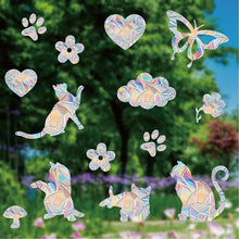 Load image into Gallery viewer, Rainbow Suncatcher Window Stickers – PVC Prism Decals