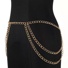 Load image into Gallery viewer, Multilayer Metal Women's Waist Chain Belt Fashion Sexy Body Jewelry Female Trendy Clothing Accessories