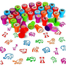 Load image into Gallery viewer, 10pcs Assorted Self-Inking Stamps for Kids - DIY Craft & Scrapbooking
