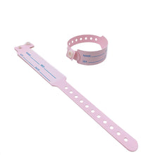 Load image into Gallery viewer, 100pcs Waterproof Soft PVC Medical Wristbands Writable Patient Identification Bracelets Vinyl Band for Healthcare