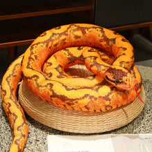 Load image into Gallery viewer, Artificial Python Plush Toy – Long Snake Soft Plush Home Decor