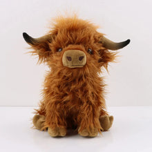 Load image into Gallery viewer, Highland Cow Plush Toy - Adorable Realistic Stuffed Animal with Long Fluffy Hair, Soft Cuddly Gift for Kids, Children & Collecto