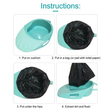 Load image into Gallery viewer, Portable Household Bed Toilet Bedpan with Cover for Bedridden Patients Pregnant Woman Elderly Paralyzed Disabled Care Bedpan