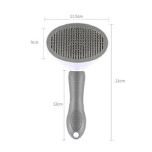 Load image into Gallery viewer, Pet Hair Remover Dog Brush Cat Comb Grooming Tools Dogs Accessories Cat Supplies Stainless Steel Beauty Massage Comb Dog Cat Brush Pet Brush for Long and Short Hair with Self-Cleaning Brush