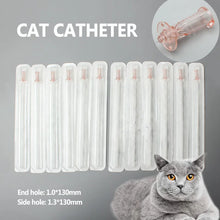 Load image into Gallery viewer, 12PCS Cat Urinary Catheter Sterile Feline Specific Bladder Stone Obstruc Urethral Catheters 1.0 1.3mm Veterinary Instrument