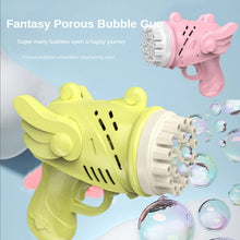 Load image into Gallery viewer, Electric Bubble Maker Machine Gun Bazooka Party Flashing Light Auto Blower Soap Ball Water for Children Kid Outdoor Bubbl Toys