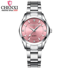 Load image into Gallery viewer, CHENXI Lady Rhinestone Fashion Watch Women Quartz Watch Women's Wrist watches Female Dress Clock xfcs relogio feminino