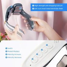 Load image into Gallery viewer, 6 Heads Smart Neck Massage Instrument Shoulder Neck Massage Cervical Vertebra Health Care Vibrator Heating Relieve Muscle Gift