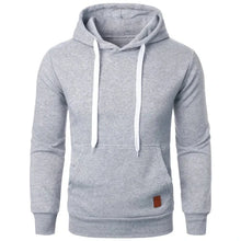 Load image into Gallery viewer, Men’s Casual Lightweight Hoodie – Solid Color Drawstring Pullover Sweatshirt for Streetwear & Outdoor Style