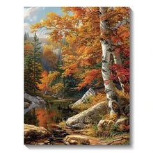 Load image into Gallery viewer, 5D Diamond Painting Kit - Aurora Landscape Mosaic, Full Round Drill for DIY Home Decor