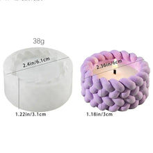 Load image into Gallery viewer, Hemp Rope Candle Cup Silicone Mold – DIY Succulent Pot, Cement, Resin & Gypsum Craft Mold for Home Décor & Storage Boxes
