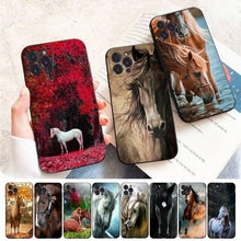Load image into Gallery viewer, Animal Steed Horse Phone Case For Iphone 14 11 12 13 Mini Pro Xs Max Cover 6 7 8 Plus X Xr Se 2020 Cool Animal Horse Case For Iphone