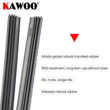 Load image into Gallery viewer, 2pcs High Quality Boneless Frameless Rubber Car Wiper Blade Refill Strips Windscreen 6mm 26"28"30"32" Windshield car accessories