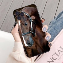 Load image into Gallery viewer, Animal Steed Horse Phone Case For Iphone 14 11 12 13 Mini Pro Xs Max Cover 6 7 8 Plus X Xr Se 2020 Cool Animal Horse Case For Iphone