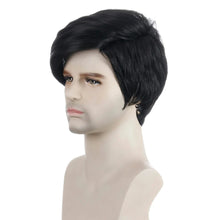 Load image into Gallery viewer, Short Natural Curly Hair For Male Young Men Heat Resistant Fiber Synthetic Wigs