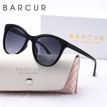 Load image into Gallery viewer, BARCUR Women’s Transparent Fashionable Cat Eye Sunglasses – Polarized UV400 Gradient Lenses for Summer Travel Party & Vacation – Comfortable Durable Best Gift Idea