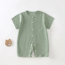 Load image into Gallery viewer, Breathable Cotton Baby Romper Summer Short Sleeve Jumpsuit for Newborn Boys & Girls 3–24M