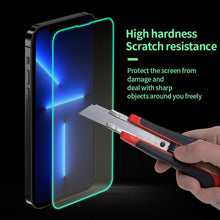 Load image into Gallery viewer, 2Pcs Luminous Protective Glass For iPhone 14 13 12 11 Pro Max X XR XS Screen Protector For 7 8 6 Plus SE3 Glowing Tempered Glass Luminous Glowing Tempered Glass Screen Protector for iPhone