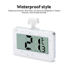 Load image into Gallery viewer, Digital Fridge / Freezer Thermometer Household Thermograph Humidity Meter IPX3 Waterproof LCD Display Wireless & Hanging Hook