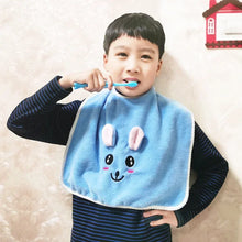Load image into Gallery viewer, Baby Bibs for Children Washing Face Towel Soft Salive Towel Boys Girls Learning Brushing Teeth Towel for 3-8 Years Kids