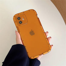 Load image into Gallery viewer, Luminous Shockproof Bumper Phone Case For iPhone 11 14 Pro Max 12 11 13 Pro Max X XR XS Max Transparent Back Cover Full Bumper Case Strong Classic Phone Case