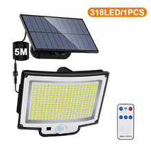 Load image into Gallery viewer, 234/318/348 LED Solar Motion Sensor Light – Super Bright Outdoor Floodlight with 3 Modes, IP65 Waterproof, Remote Control & Wide-Angle Illumination