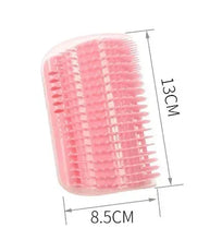 Load image into Gallery viewer, Cat Corner Brush Comb Massager with Catnip – Self-Grooming Wall Arch Scratcher & Hair Removal Tool for Cats