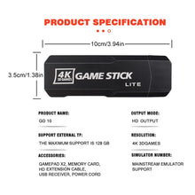 Load image into Gallery viewer, 4K HD Wireless Controllers 40000+ Games 2.4G Arcade Console Support TF Card Expansion TV Mini Game Console Max 256GB for PS1