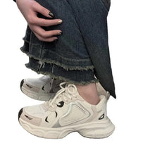 Load image into Gallery viewer, Women Luxary Chunky Sneakers Mesh Breathable Increased Internal Trainers Sports Running Casual Ladies Fitness Vulcanize Shoes