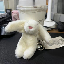 Load image into Gallery viewer, Cute Cartoon Rabbit Plush Keychain – Pompom Bag & Phone Pendant