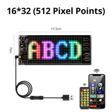 Load image into Gallery viewer, RGB Bluetooth Panel Lamp LED Matrix Pixel Lights Pattern Graffiti Scrolling Text Animation Display Car Shop Reminder Night Light