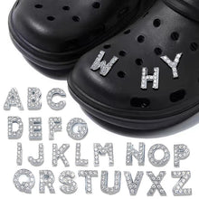 Load image into Gallery viewer, 1pcs Metal Shoes Charms Accessories Garden Rhinestones Letters Shoe Decorations Diy Charm For Crocs Pins Chain X-mas Women Gifts
