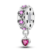 Load image into Gallery viewer, 100% 925 Sterling Silver Rainbow Zircon Butterfly Dragon Silicone Stopper Charms - Colorful Beads for DIY Bracelets, Customizable Jewelry for All Occasions