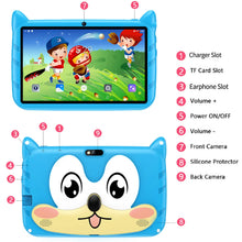 Load image into Gallery viewer, BDF 7 Inch Kid Tablet Android 13, 4GB RAM 64GB ROM,1TB Expand,5G WiFi,4000MAH Battery,Dual Camera, Children's Gift Kids Software