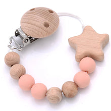 Load image into Gallery viewer, Baby Pacifier Chain Clip Silicone Teether Beads Soother Toy