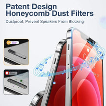 Load image into Gallery viewer, 2PCS Alloy Dust Net Tempered Glass for Iphone 14 13 12 11 Pro XS MAX XR Screen Protector for IPhone 13Mini 14Plus Protective Glass Full Edge-to-Edge Screen Protection Glue Tempered Glass for iPhone